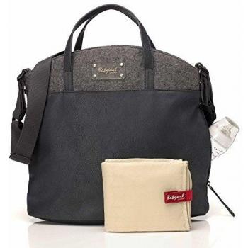 Grau filzige Wickeltasche Babymel Grace