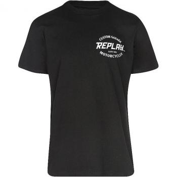 Replay Camiseta de Hombre de Manga Corta M6874.000.2660 con Estampado Custom Garage