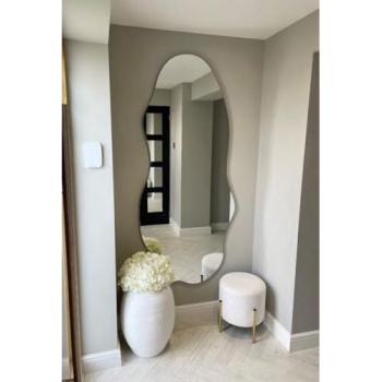 The Lacuna 180 cm × 80 cm Frameless Pond Mirror – Silver, Pack of 1