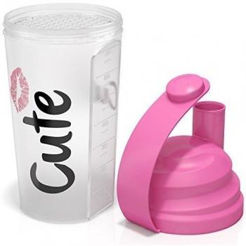 BPA‑freier Pink Protein Shaker – CUTE NUTRITION® 700 ml Blender Bottle