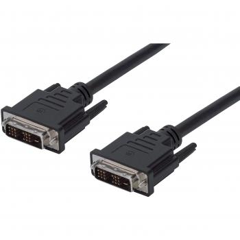 Manhattan Digital DVI-D Video Cable, 1.8 m, Male to Male, Black