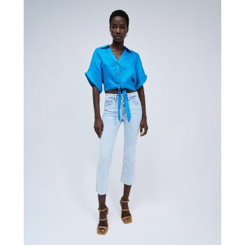 Cropped Faith Denim Push‑In