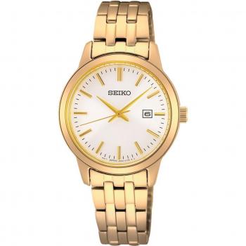 Seiko SUR412P1 Gold Finish Stainless Steel Quartz Wristwatch