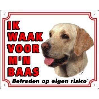 Waakbord Labrador blond