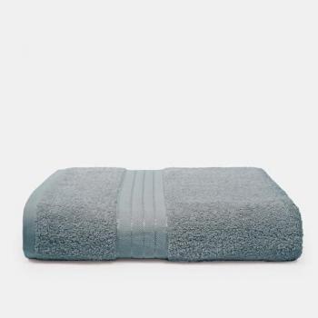 Denim Blue Plush Bath Towel – 100% Cotton, Brentfords Signature