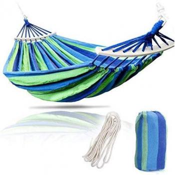 KEPEAK Hängematte aus Baumwolle 280 x 150 cm, 300 kg Tragkraft, ideal für Outdoor-Aktivitäten