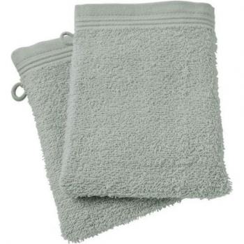 Dúo de guantes de baño Spa 15 x 21 cm Color Céladon