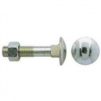 Timbermate M6 Carriage Bolts with Hex Nuts