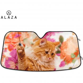 Parasol de Coche con Gato, Accesorios Duraderos para Protección UV y Térmica