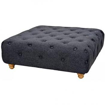 80x80x30 cm Dark Grey Pouffe