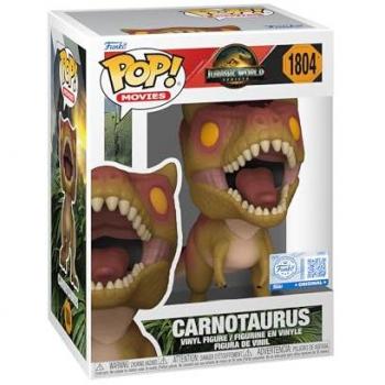 Jurassic World : Renaissance – Figurine Funko Pop Carnotaurus (édition limitée)