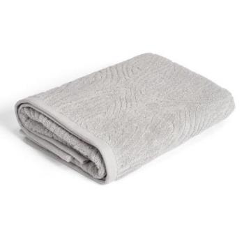 Eco Pure 100% Cotton Jacquard Bath Towel 650gsm Grey