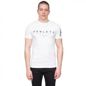 Large Mens Hentyme Cotton T‑Shirt – White