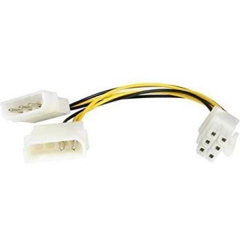 StarTech 6IN LP4 ZU 6 PIN PCIE ADAPTER, Interne Kabel (PC)