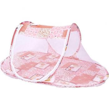 Children's foldable mosquito net with bottom mesh