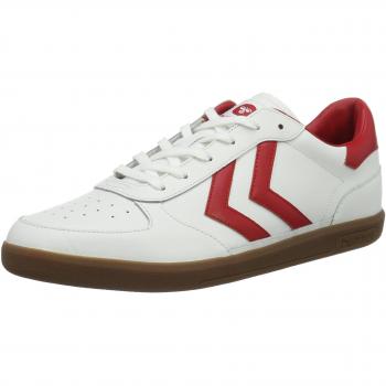 Hummel Unisex-Erwachsene Victory Leder Low-Top, Weiß, 41 EU