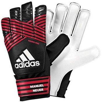 Manuel Neuer Kinderhandschuhe Adidas ACE Young Pro – Black & FCB True Red – 8 cm (Größe 8)