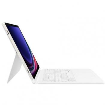 Cover Libro Tastiera Samsung Galaxy Tab S9 FE QWERTZ Bianco