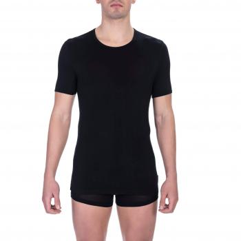 Bikkembergs Kurzarm T-Shirt Herren Bambus Schwarz Größe L