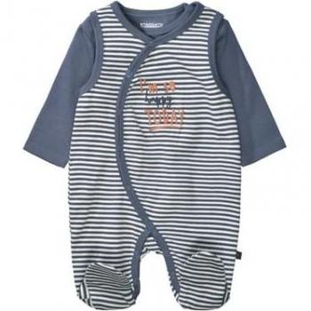 Stacchato Tutina e Maglia Nera Notte a Righe