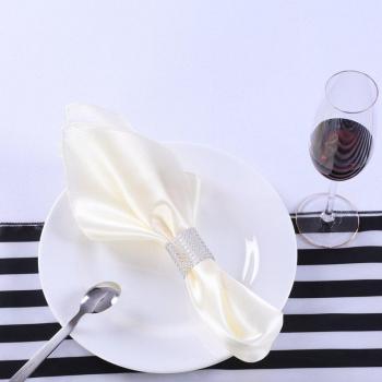 12Pcs Satin Napkins 50cm Square for Wedding and Banquet Decor