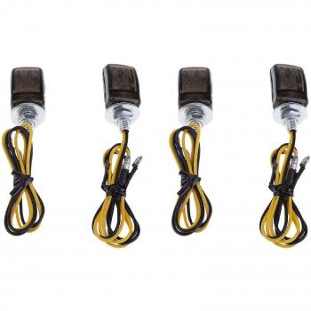 Mini voyant LED noir universel 4 pièces