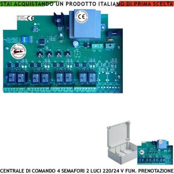 Gestione Incrocio SECURVERA 4 Semafori Rossa Verde 220/24 V