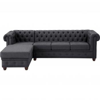 Chesterfield-Sofa New Castle, hochwertige Knopfheftung