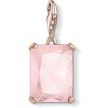 Colgante de Plata con Baño de Oro Rosa 18K y Piedra Grande Thomas Sabo