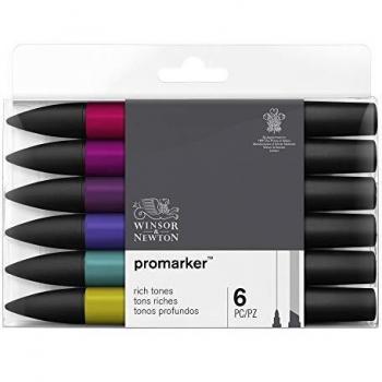 LOT DE 6 PROMARKER TONS RICHES WINSOR ET NEWTON