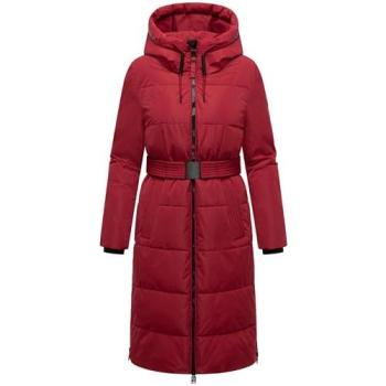 Navahoo Damensteppmantel „Herbstnebel“ 14 – Rot, XL, Polyester‑Konstruktion