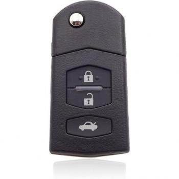 MAZDA 2 3 5 6 RX8 MX5 Folding Flip Key Fob Shell Uncut Blade Replacement