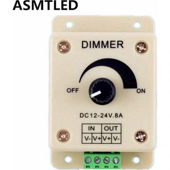LED Dimmer Switch 8A for 12V 24V Single Color Power Supply