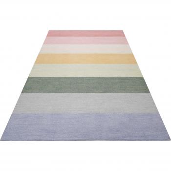 SMART KIDS Kinderteppich »Lio«, rechteckig, 1,2 mm Höhe, handgetuftet, bunte pastellige Streifen