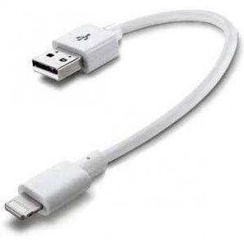 Cavo dati MFi 15cm USB Travel iPhone 5 bianco