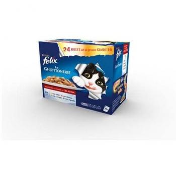 FELIX Le Ghiottonerie Selezioni Deliziose in Gelatina 24 x 85 g