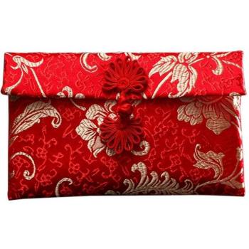 Designer Brocade Red Envelope for Special Occasions