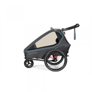 Qeridoo® Kidgoo2 Remorque enfant Navy Blue 2023