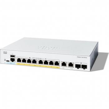 Cisco Catalyst 1200 8-Port GE, Full PoE, 2x1G Combo Switch di rete Gestito L2/L3 Gigabit Ethernet (10/100/1000) C1200-8FP-2G