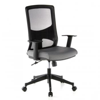 Ergonomischer Drehstuhl LAVITA – Bürostuhl 653140, schwarz-grauer Stoff, verstellbar