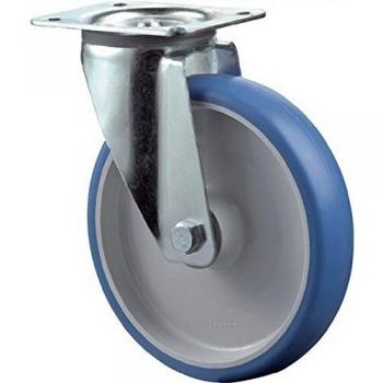 Roulette de Renvoi 100 mm Capacité 125 kg L104×80 mm Bleu