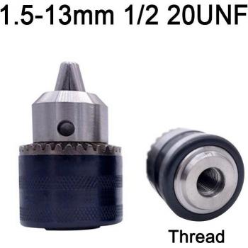 B16 3/8‑Bohrfutter‑Umsetzer für 1,5–13 mm (M12x1,25 Keyless)