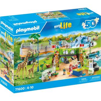 PLAYMOBIL My Life 71600 Large City Zoo Playset with 16 Exotic Animals and Accessories, Suitable for Children Ages 4+