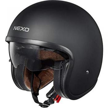 Nexo Urban Moto Helm – Matt Schwarz, 1 050 g, Prüfung: ECE 22/05, Herausnehm-Polster