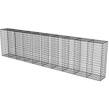 Sonata Gabion Wall with Covers Galvanized Steel 600x50x150 cm