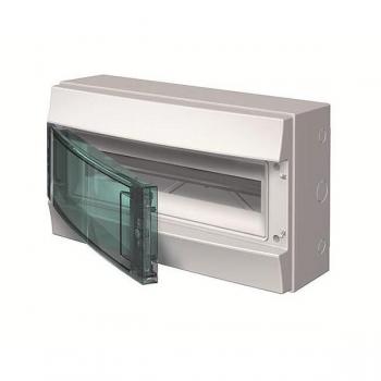 Centralino 1 Fila 18 Moduli IP65 con Porta Trasparente