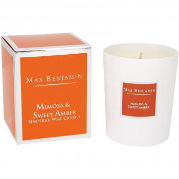 Luxuskerze C15: Mimosa & Süßer Bernstein – Max Benjamin