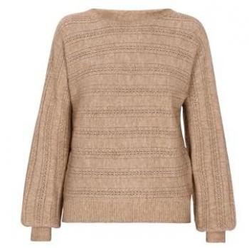 Dreimaster Beiger Regular Fit Pullover für Damen XL/2XL