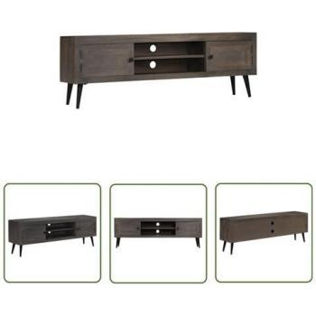 Armoire HiFi en bois de manguier 140 x 30 x 45 cm
