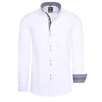 Rusty Neal Casual Langarmhemd M Weiß